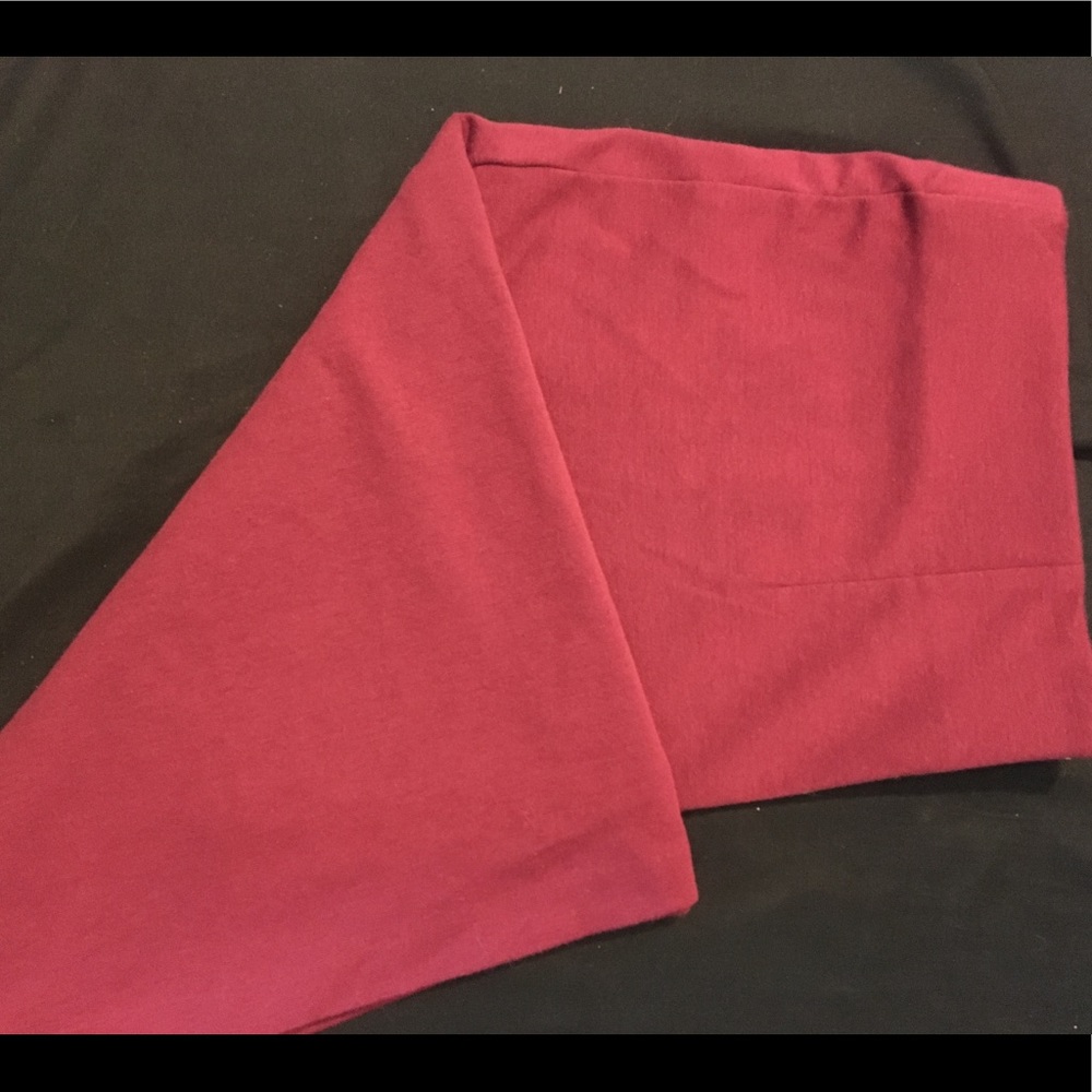 Burgundy Wine Colored Pencil Skirt